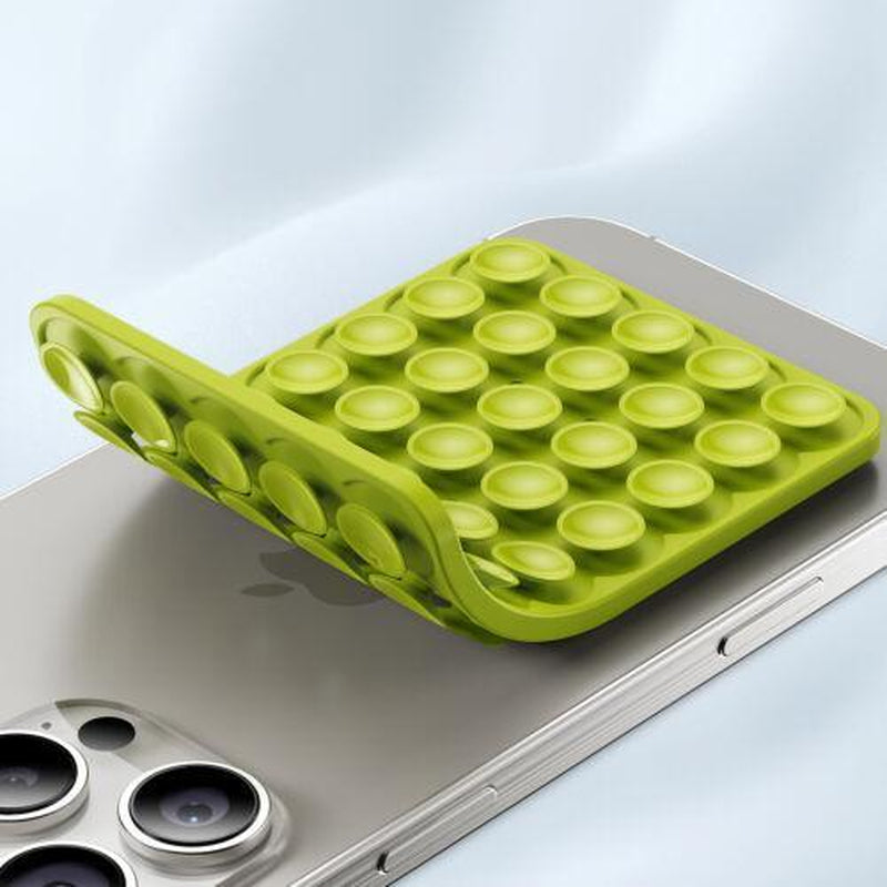 Silicone Suction Cup Phone Case Mount Double Sided, Hands-Free Strong Grip Holder for Selfies and Videos, Silicon Anti-Slip Phone Suction Grip Sticky Phone Grip for Iphone and Android