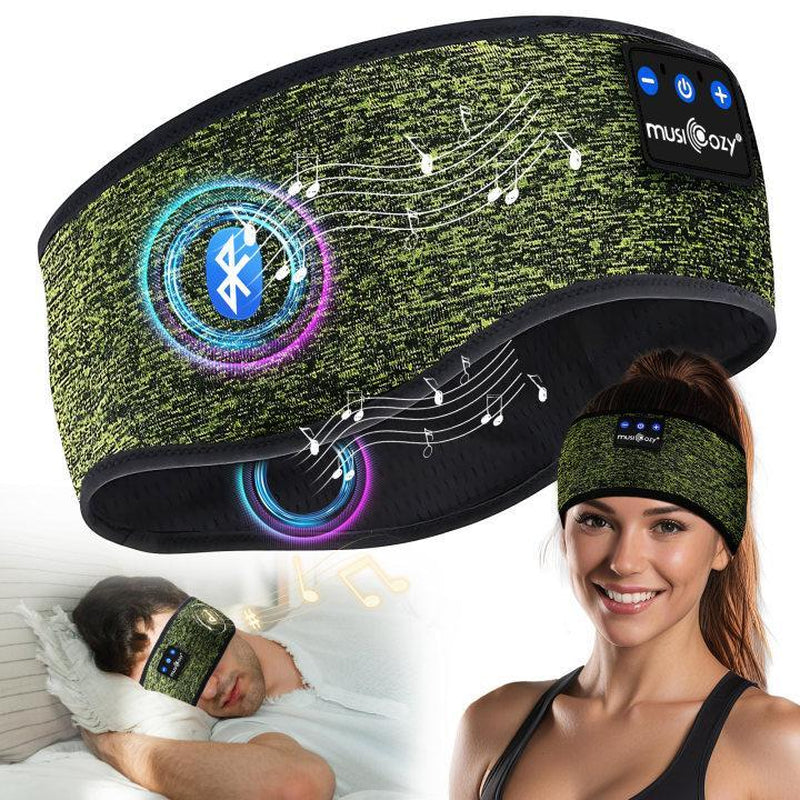 MUSICOZY Sleep Headphones Bluetooth Music Wireless Band Headphones with 5.4 Thin HD Stereo Speakers Perfect for Side Sleepers, Sport, Yoga, Travel