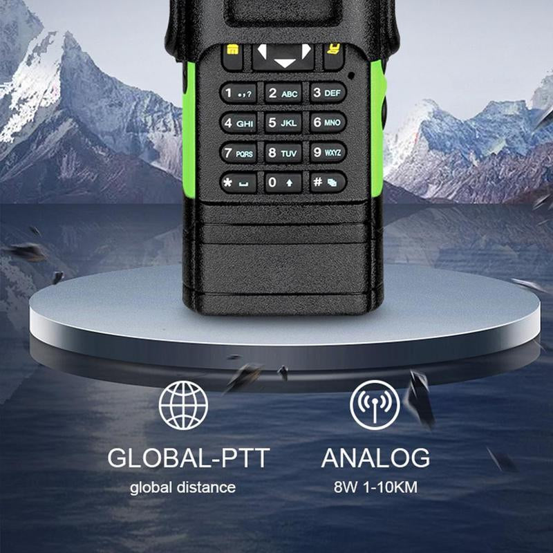 Global Ptt Walkie Talkie UV Dual+4G LTE New 5288 Model with SIM Global-Ptt Walkie Talkie Call Long Range Distance Adult Professional Police Two Way Radio Company Work