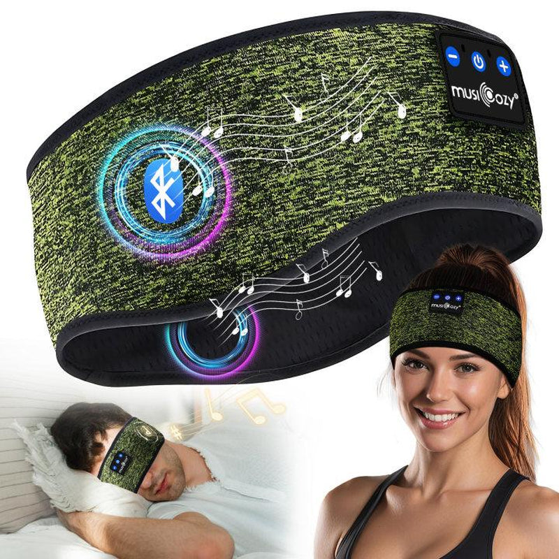 MUSICOZY Sleep Headphones Bluetooth Music Wireless Band Headphones with 5.4 Thin HD Stereo Speakers Perfect for Side Sleepers, Sport, Yoga, Travel