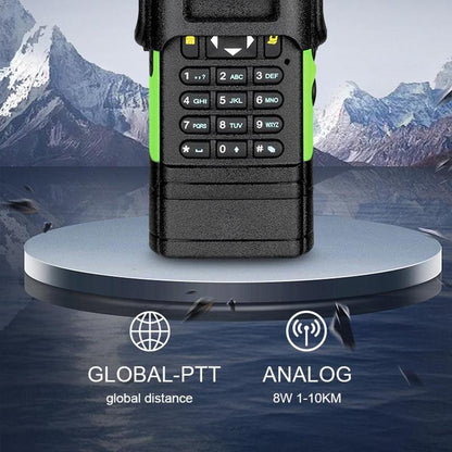 Global Ptt Walkie Talkie UV Dual+4G LTE New 5288 Model with SIM Global-Ptt Walkie Talkie Call Long Range Distance Adult Professional Police Two Way Radio Company Work