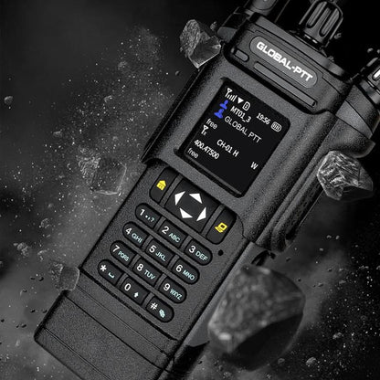 Global Ptt Walkie Talkie UV Dual+4G LTE New 5288 Model with SIM Global-Ptt Walkie Talkie Call Long Range Distance Adult Professional Police Two Way Radio Company Work